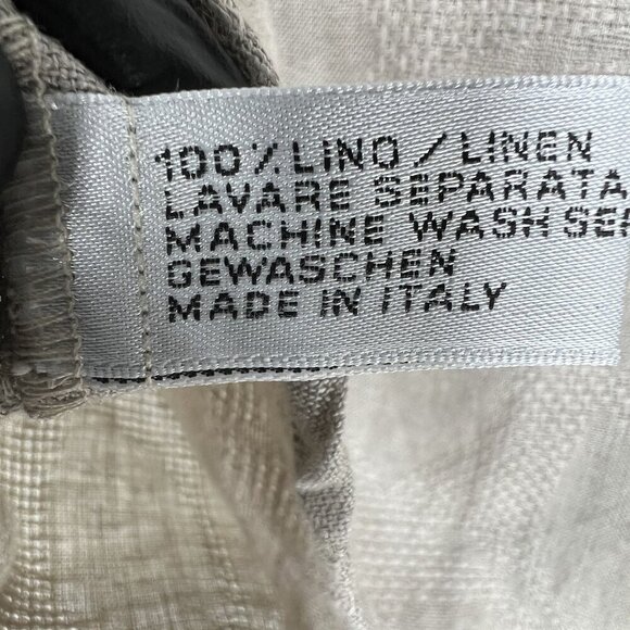 Francesca NWT Womens S 100% Linen Sleeveless Tie Back Tank Top Italy Made Beachy - Picture 9 of 14